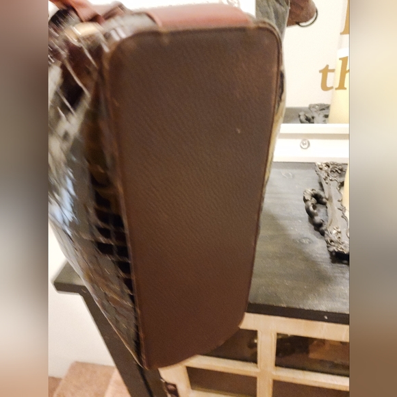 Brighton Embross Snake Print Shoulder Bag - Picture 13 of 15